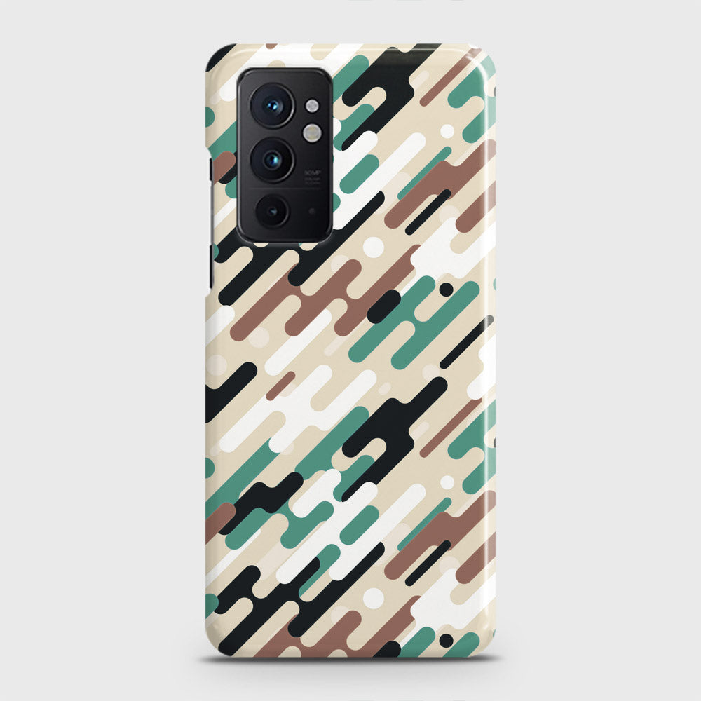 OnePlus 9RT 5G Cover - Camo Series 3 - Black & Brown Design - Matte Finish - Snap On Hard Case with LifeTime Colors Guarantee