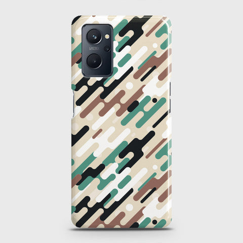 Realme 9i Cover - Camo Series 3 - Black & Brown Design - Matte Finish - Snap On Hard Case with LifeTime Colors Guarantee
