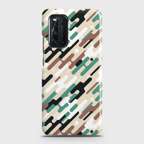 Vivo V19  Cover - Camo Series 3 - Black & Brown Design - Matte Finish - Snap On Hard Case with LifeTime Colors Guarantee