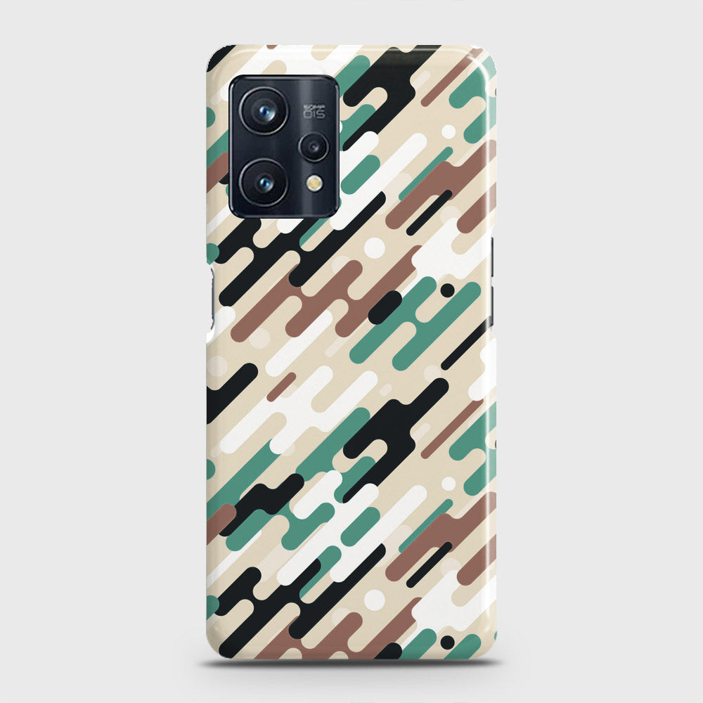 Realme 9 Pro Plus Cover - Camo Series 3 - Black & Brown Design - Matte Finish - Snap On Hard Case with LifeTime Colors Guarantee