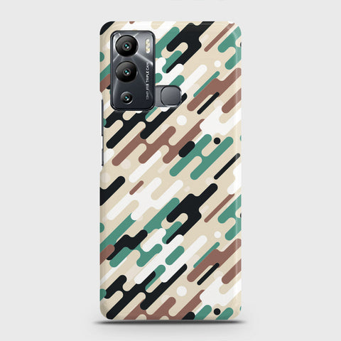 Infinix Hot 12i Cover - Camo Series 3 - Black & Brown Design - Matte Finish - Snap On Hard Case with LifeTime Colors Guarantee