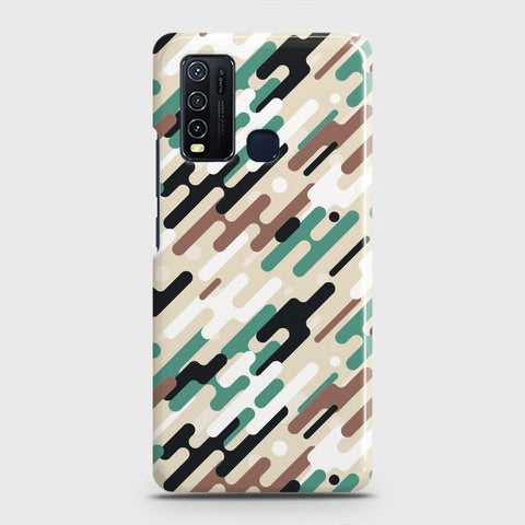 Vivo Y50  Cover - Camo Series 3 - Black & Brown Design - Matte Finish - Snap On Hard Case with LifeTime Colors Guarantee