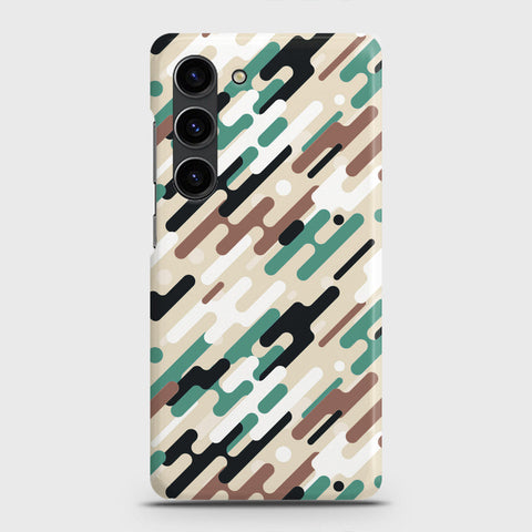 Samsung Galaxy S23 Plus Cover - Camo Series 3 - Black & Brown Design - Matte Finish - Snap On Hard Case with LifeTime Colors Guarantee