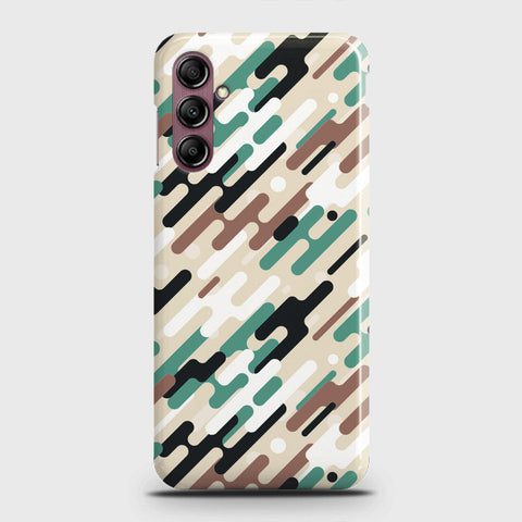 Samsung Galaxy A14 4G Cover - Camo Series 3 - Black & Brown Design - Matte Finish - Snap On Hard Case with LifeTime Colors Guarantee
