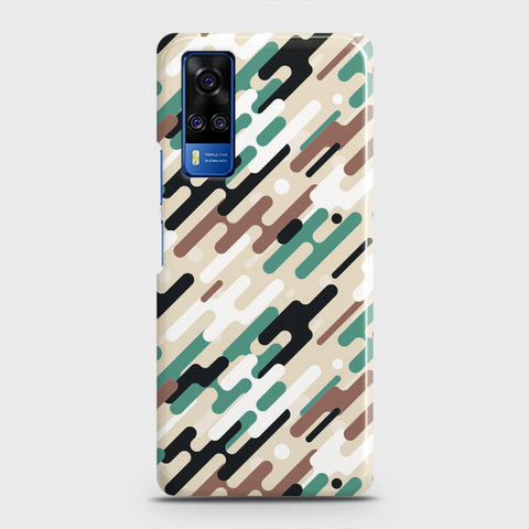 Vivo Y31  Cover - Camo Series 3 - Black & Brown Design - Matte Finish - Snap On Hard Case with LifeTime Colors Guarantee