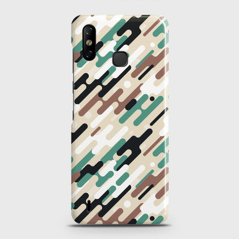 Infinix Smart 4 Cover - Camo Series 3 - Black & Brown Design - Matte Finish - Snap On Hard Case with LifeTime Colors Guarantee