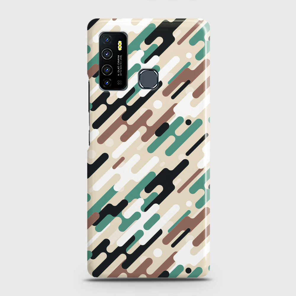 Infinix Hot 9 Cover - Camo Series 3 - Black & Brown Design - Matte Finish - Snap On Hard Case with LifeTime Colors Guarantee