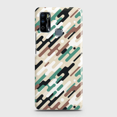Infinix Hot 9 Play Cover - Camo Series 3 - Black & Brown Design - Matte Finish - Snap On Hard Case with LifeTime Colors Guarantee