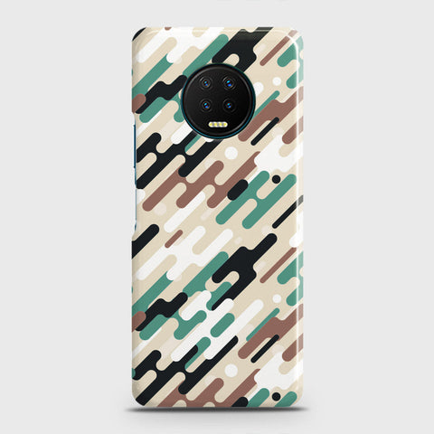 Infinix Note 7 Cover - Camo Series 3 - Black & Brown Design - Matte Finish - Snap On Hard Case with LifeTime Colors Guarantee