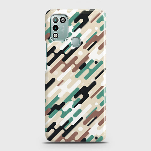 Infinix Hot 10 Play Cover - Camo Series 3 - Black & Brown Design - Matte Finish - Snap On Hard Case with LifeTime Colors Guarantee
