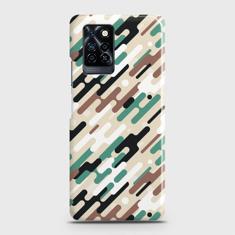 Infinix Note 10 Pro Cover - Camo Series 3 - Black & Brown Design - Matte Finish - Snap On Hard Case with LifeTime Colors Guarantee