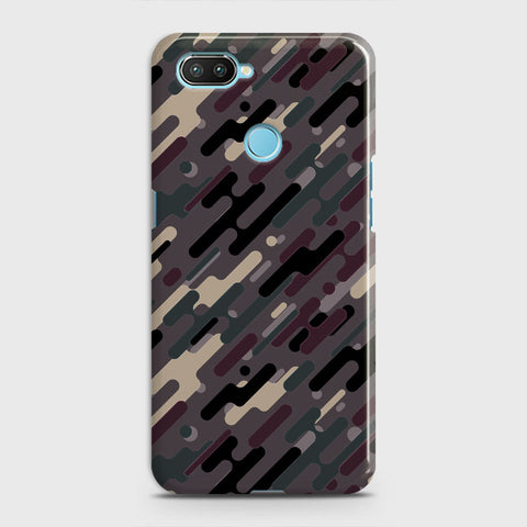 Oppo A5 with Sensor Cut Cover - Camo Series 3 - Red & Brown Design - Matte Finish - Snap On Hard Case with LifeTime Colors Guarantee