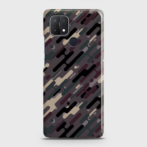 Realme C25 Cover - Camo Series 3 - Red & Brown Design - Matte Finish - Snap On Hard Case with LifeTime Colors Guarantee