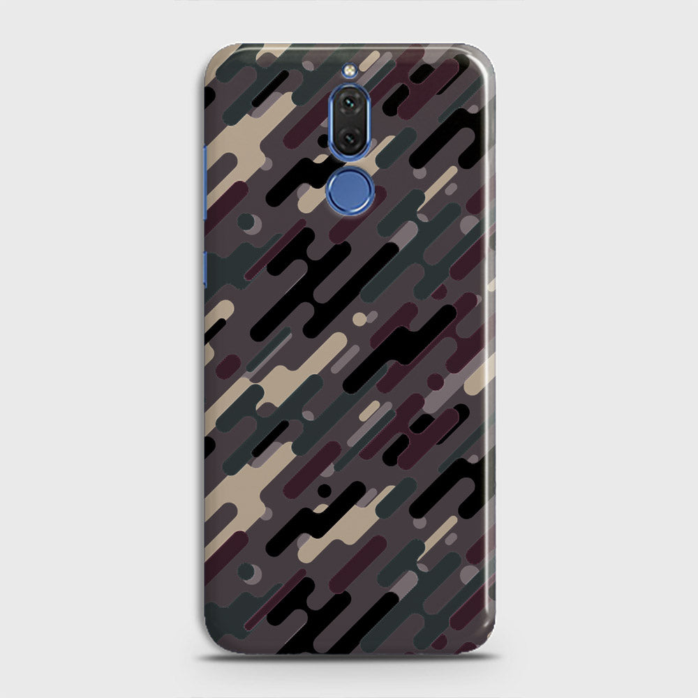 Huawei Mate 10 Lite Cover - Camo Series 3 - Red & Brown Design - Matte Finish - Snap On Hard Case with LifeTime Colors Guarantee