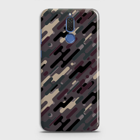 Huawei Mate 10 Lite Cover - Camo Series 3 - Red & Brown Design - Matte Finish - Snap On Hard Case with LifeTime Colors Guarantee