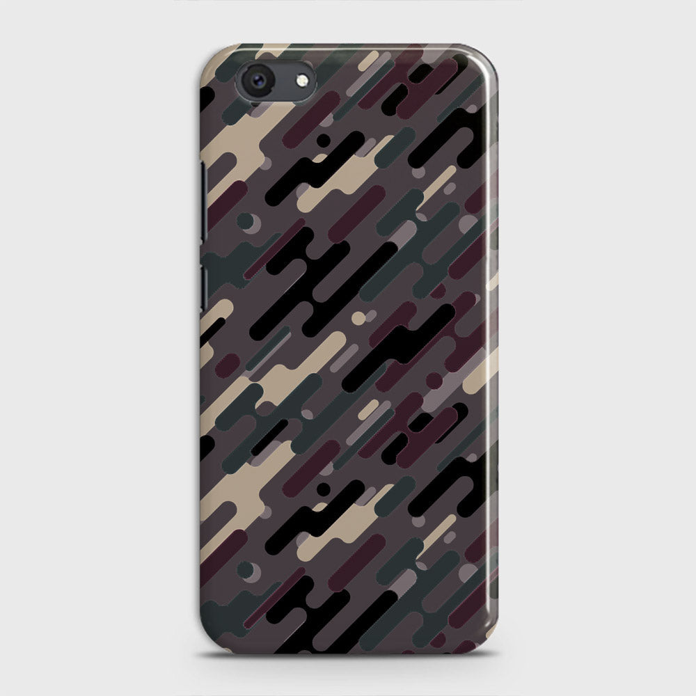 Vivo Y81i Cover - Camo Series 3 - Red & Brown Design - Matte Finish - Snap On Hard Case with LifeTime Colors Guarantee