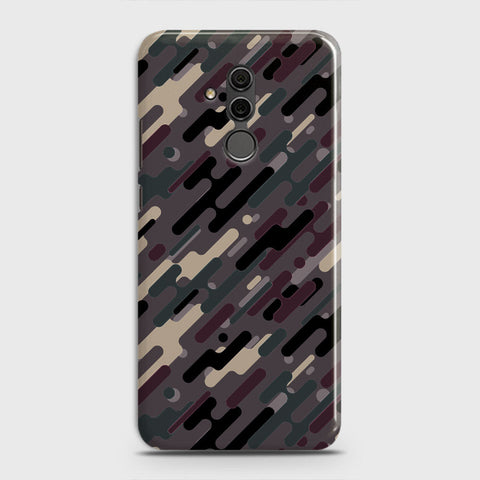 Huawei Mate 20 Lite Cover - Camo Series 3 - Red & Brown Design - Matte Finish - Snap On Hard Case with LifeTime Colors Guarantee