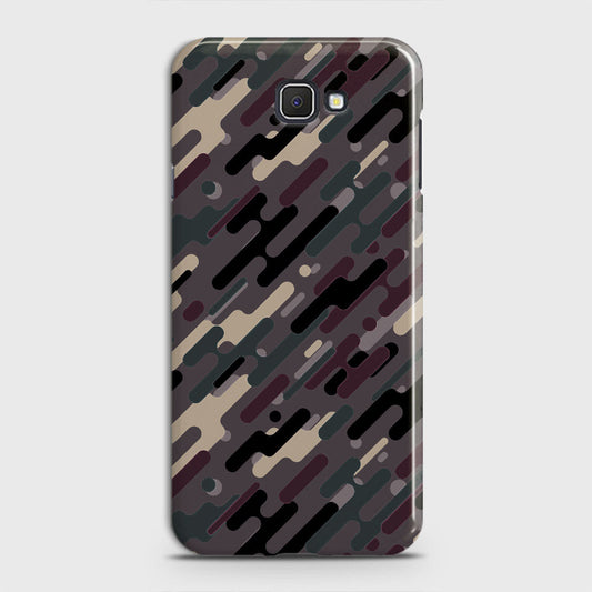 Samsung Galaxy J4 Core Cover - Camo Series 3 - Red & Brown Design - Matte Finish - Snap On Hard Case with LifeTime Colors Guarantee