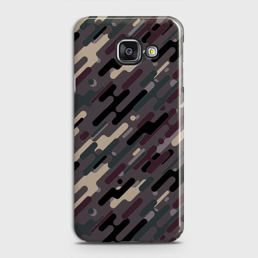 Samsung Galaxy J7 Max Cover - Camo Series 3 - Red & Brown Design - Matte Finish - Snap On Hard Case with LifeTime Colors Guarantee