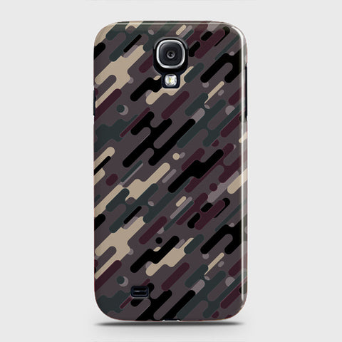 Samsung Galaxy S4 Cover - Camo Series 3 - Red & Brown Design - Matte Finish - Snap On Hard Case with LifeTime Colors Guarantee