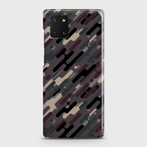 Samsung Galaxy Note 10 Lite Cover - Camo Series 3 - Red & Brown Design - Matte Finish - Snap On Hard Case with LifeTime Colors Guarantee
