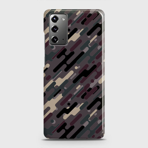Samsung Galaxy Note 20 Cover - Camo Series 3 - Red & Brown Design - Matte Finish - Snap On Hard Case with LifeTime Colors Guarantee