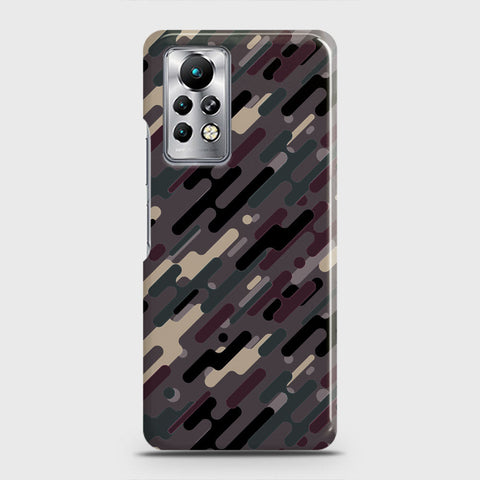 Infinix Note 11 Pro Cover - Camo Series 3 - Red & Brown Design - Matte Finish - Snap On Hard Case with LifeTime Colors Guarantee