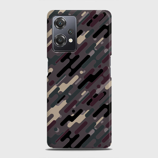 OnePlus Nord CE 2 Lite 5G Cover - Camo Series 3 - Red & Brown Design - Matte Finish - Snap On Hard Case with LifeTime Colors Guarantee
