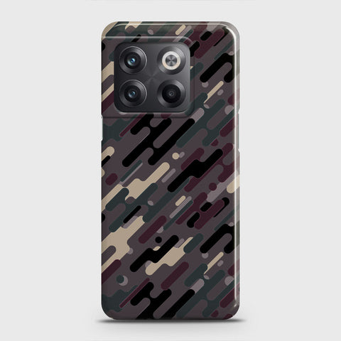 OnePlus Ace Pro Cover - Camo Series 3 - Red & Brown Design - Matte Finish - Snap On Hard Case with LifeTime Colors Guarantee