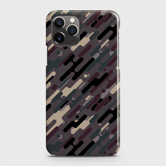 iPhone 11 Pro Cover - Camo Series 3 - Red & Brown Design - Matte Finish - Snap On Hard Case with LifeTime Colors Guarantee