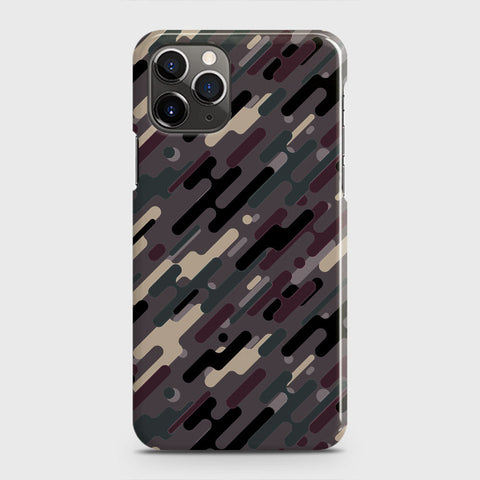 iPhone 11 Pro Cover - Camo Series 3 - Red & Brown Design - Matte Finish - Snap On Hard Case with LifeTime Colors Guarantee