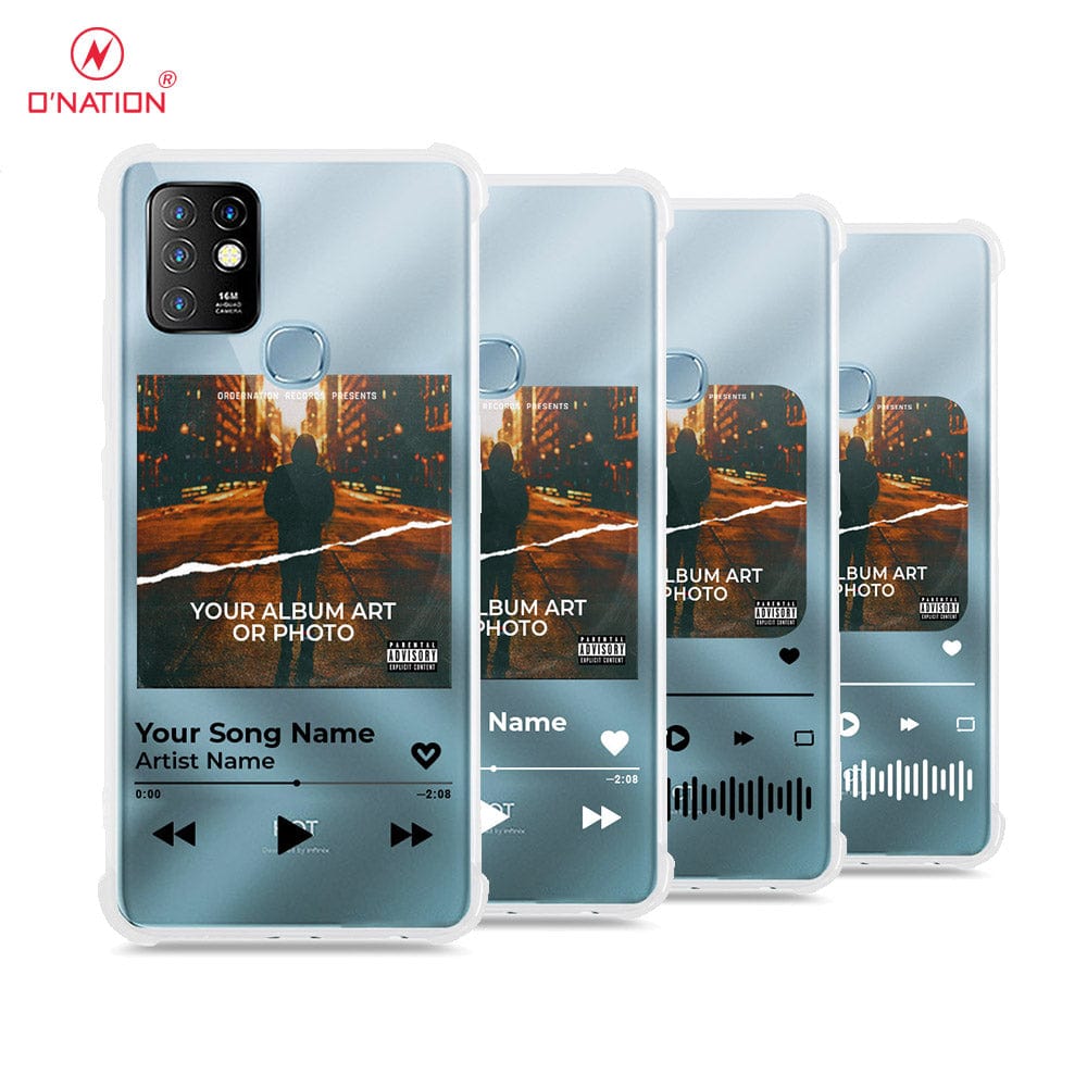 Infinix Hot 10 Cover - Personalised Album Art Series - 4 Designs - Clear Phone Case - Soft Silicon Borders