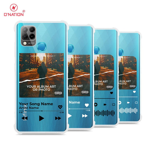 Infinix Hot 10T Cover - Personalised Album Art Series - 4 Designs - Clear Phone Case - Soft Silicon Borders