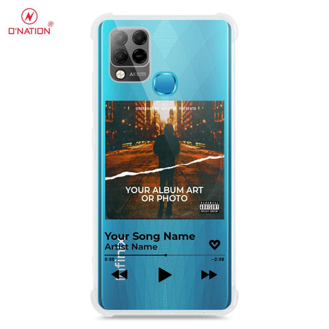 Infinix Hot 10T Cover - Personalised Album Art Series - 4 Designs - Clear Phone Case - Soft Silicon Borders