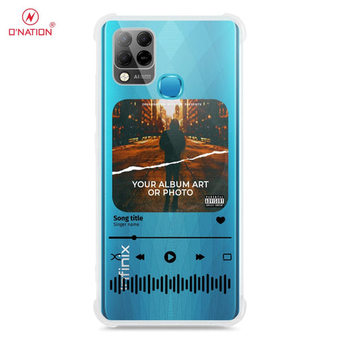 Infinix Hot 10T Cover - Personalised Album Art Series - 4 Designs - Clear Phone Case - Soft Silicon Borders