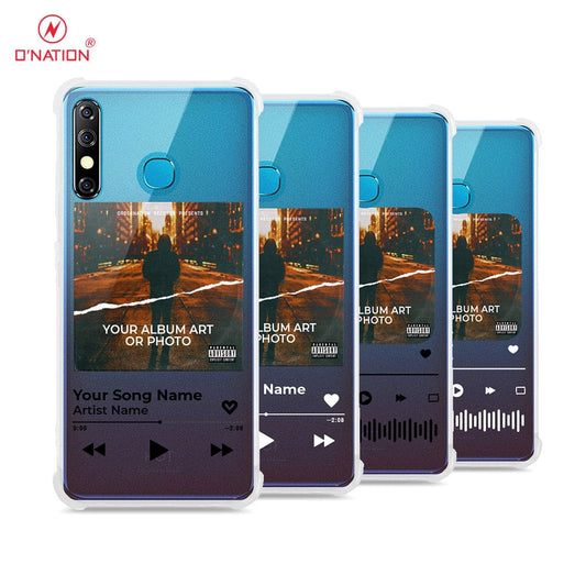 Infinix Hot 8 Cover - Personalised Album Art Series - 4 Designs - Clear Phone Case - Soft Silicon Borders