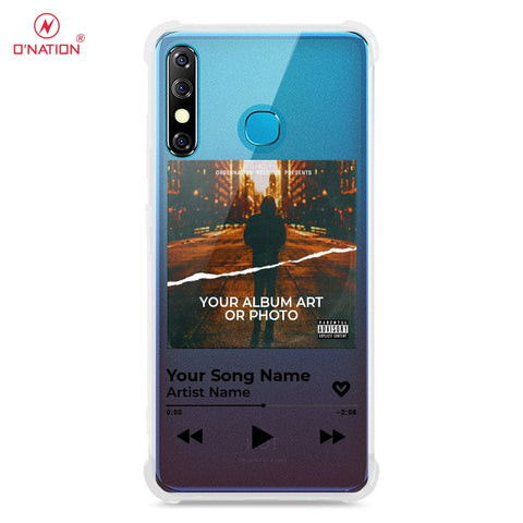 Infinix Hot 8 Cover - Personalised Album Art Series - 4 Designs - Clear Phone Case - Soft Silicon Borders