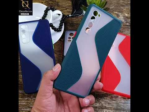 Infinix Hot 9 Cover - Green - New Ziggy Line Wavy Style Soft Case