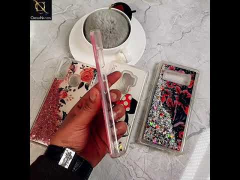 iPhone XS / X Cover - Design 4 - Sparkeling Liquid Glitter Bling Soft Case