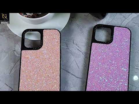 Samsung Galaxy S21 Plus 5G Cover - Purple - Sparking Rhinestones Glitter Bling Soft Border Case
