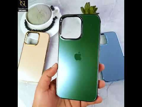 iPhone 11 Pro Max Cover - Sierra Blue - Magic Mask Q-Series Trendy Electroplated Shiny Borders Scratch Resistant Protective Soft Case