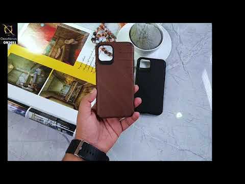 Vivo Y50 Cover - Brown - Soft Stylish Leather Look Curved Line Case