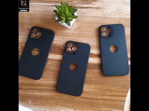 iPhone XS / X Cover - Black - Carbon Fiber Camera Protection Soft Case