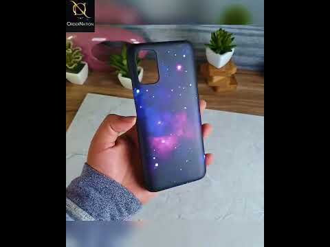 Realme 5 Cover - Dark Galaxy Stars Modern Printed Hard Case with Life Time Colors Guarantee