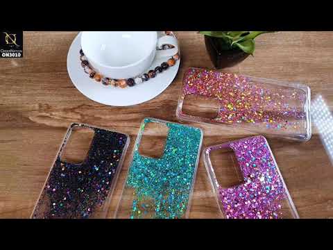 Vivo Y11s Cover - Sea Green - Dry Sparkling Bling Glitter Soft Silicone Case (Glitter Does Not Move)