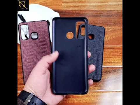 Infinix Hot 9 Play Cover - Maroon - Soft New Fresh Look Jeans Texture Case