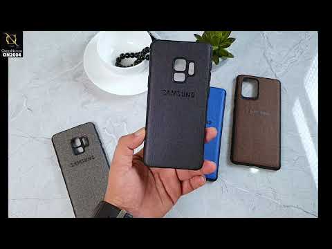 Huawei Y8p Cover - Gray - New Fabric Soft Silicone Logo Case