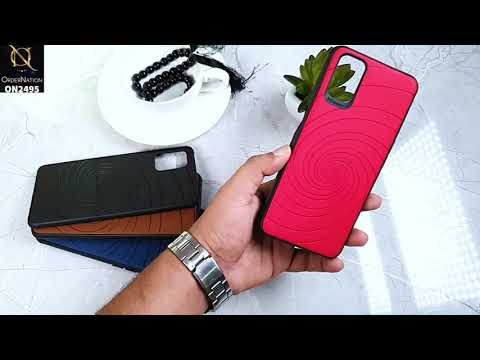 Infinix Smart 4 Cover - Red - New Stylish Spiral Ring Leather Texture Soft Case
