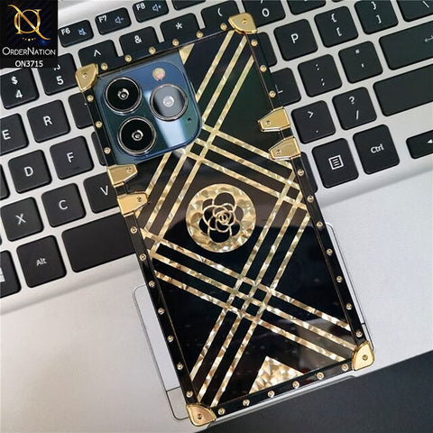 Samsung Galaxy A13 Cover - Design 1 - 3D illusion Gold  Soft Trunk Case ( Without Ring Holder )