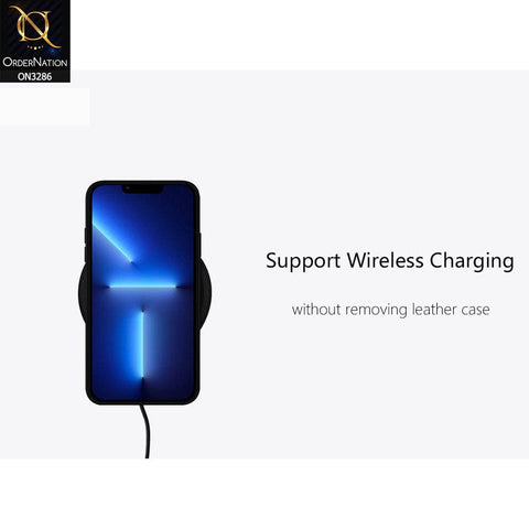 iPhone 13 Pro Cover - Black - K-DOO Noble Collection Leather PU - PC Case
